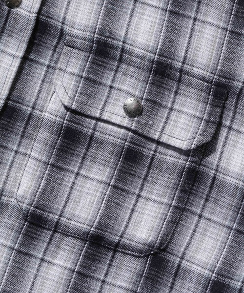 XLARGE（エクストララージ）の「HOODED FLANNEL SHIRT（シャツ/ブラウス・メンズ・ブラック/ブラウン/ネイビー・S/M/L/XL）」の17枚目の写真