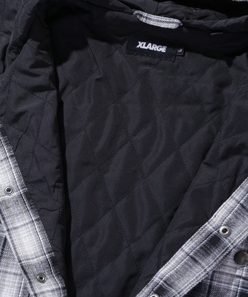 XLARGE（エクストララージ）の「HOODED FLANNEL SHIRT（シャツ/ブラウス・メンズ・ブラック/ブラウン/ネイビー・S/M/L/XL）」の19枚目の写真