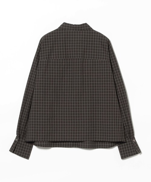 Ray BEAMS(レイビームス)の「チェック フリル ブレード シャツ(シャツ/ブラウス・レディース・ブラック/ワイン・ONE SIZE)」の12枚目の写真