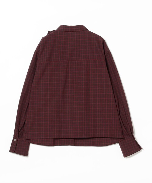 Ray BEAMS(レイビームス)の「チェック フリル ブレード シャツ(シャツ/ブラウス・レディース・ブラック/ワイン・ONE SIZE)」の17枚目の写真