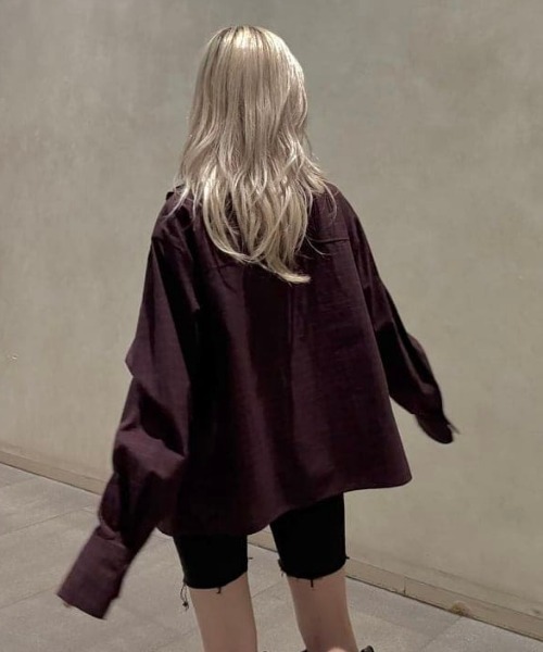 Ray BEAMS(レイビームス)の「チェック フリル ブレード シャツ(シャツ/ブラウス・レディース・ブラック/ワイン・ONE SIZE)」の21枚目の写真