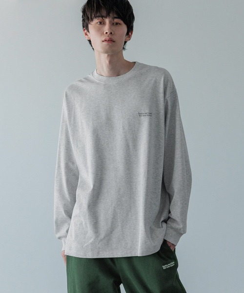 LOWRYS FARM（ローリーズファーム）の「【LFM(U)】ＣＲＥＷ　ＮＥＣＫＴ／ロングスリーブ　 581153（Tシャツ/カットソー・メンズ・ホワイト/ブラウン/グリーン/ブラック/グレー/イエロー・SMALL/MEDIUM/LARGE）」の3枚目の写真