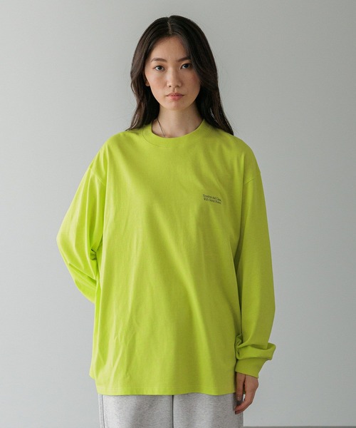 LOWRYS FARM（ローリーズファーム）の「【LFM(U)】ＣＲＥＷ　ＮＥＣＫＴ／ロングスリーブ　 581153（Tシャツ/カットソー・メンズ・ホワイト/ブラウン/グリーン/ブラック/グレー/イエロー・SMALL/MEDIUM/LARGE）」の6枚目の写真