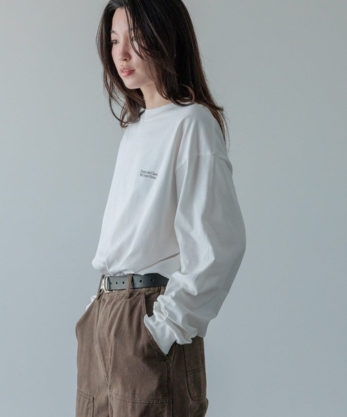 LOWRYS FARM（ローリーズファーム）の「【LFM(U)】ＣＲＥＷ　ＮＥＣＫＴ／ロングスリーブ　 581153（Tシャツ/カットソー・メンズ・ホワイト/ブラウン/グリーン/ブラック/グレー/イエロー・SMALL/MEDIUM/LARGE）」の21枚目の写真