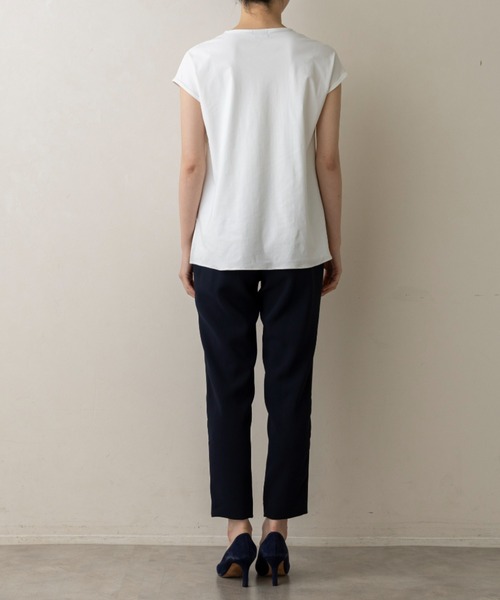 Sono(ソーノ)の「ご自宅でお洗濯可能/日本製/UVカット【SONO/ソーノ】【SONO NAVY/ソーノネイビー】ユーティリティ インナープルオーバー(シャツ/ブラウス・レディース・ネイビー/ブラック/ホワイト・F)」の13枚目の写真