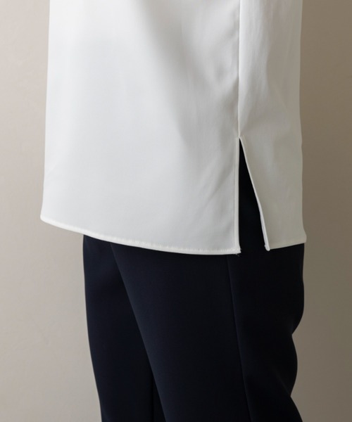 Sono(ソーノ)の「ご自宅でお洗濯可能/日本製/UVカット【SONO/ソーノ】【SONO NAVY/ソーノネイビー】ユーティリティ インナープルオーバー(シャツ/ブラウス・レディース・ネイビー/ブラック/ホワイト・F)」の17枚目の写真