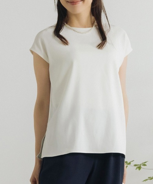 Sono(ソーノ)の「ご自宅でお洗濯可能/日本製/UVカット【SONO/ソーノ】【SONO NAVY/ソーノネイビー】ユーティリティ インナープルオーバー(シャツ/ブラウス・レディース・ネイビー/ブラック/ホワイト・F)」の19枚目の写真