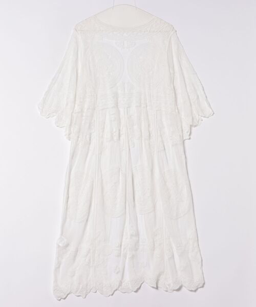 チャイハネ（チャイハネ）の「【チャイハネ】レシアム総レースロングカーディガン（カーディガン/ボレロ・レディース・ブラック/ホワイト・FREE）」の10枚目の写真