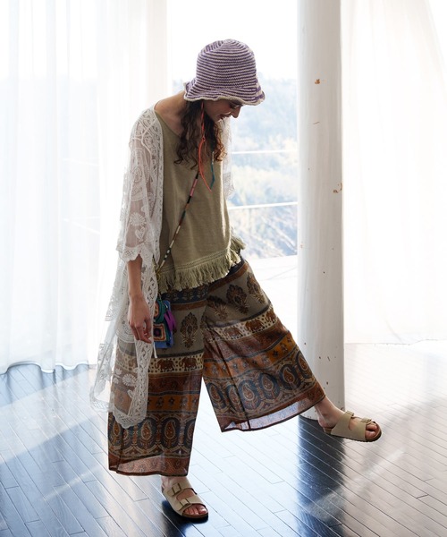 チャイハネ（チャイハネ）の「【チャイハネ】レシアム総レースロングカーディガン（カーディガン/ボレロ・レディース・ブラック/ホワイト・FREE）」の13枚目の写真