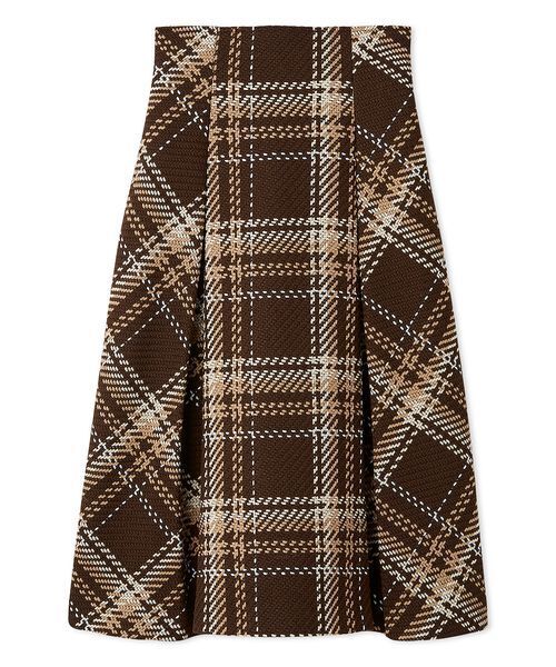 Sustainableロービングチェックミドルスカート（スカート