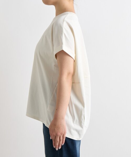 un dix cors（アンディコール）の「《UVカット・速乾・夏に快適◎》冷感プレーティング天竺カットソー（Tシャツ/カットソー・レディース・ホワイト/バーガンディー/グリーン/ブラック・FREE）」の16枚目の写真