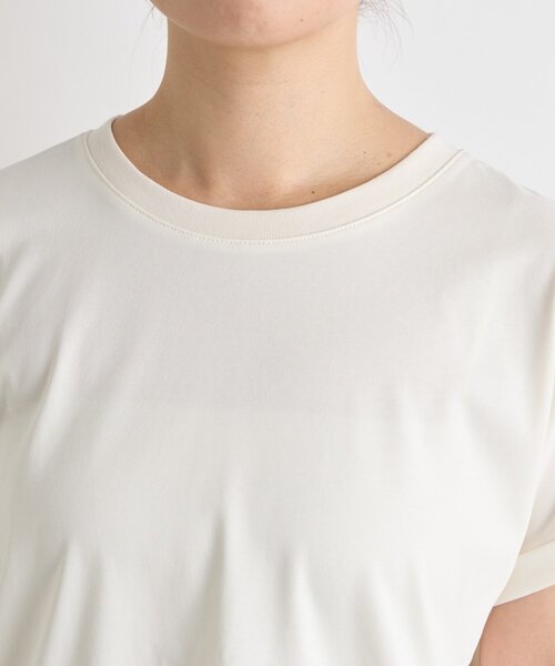 un dix cors（アンディコール）の「《UVカット・速乾・夏に快適◎》冷感プレーティング天竺カットソー（Tシャツ/カットソー・レディース・ホワイト/バーガンディー/グリーン/ブラック・FREE）」の18枚目の写真