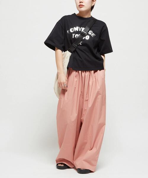 CONVERSE TOKYO（コンバーストウキョウ）の「GATHERED WIDE BALLOON PANTS（その他パンツ・レディース・ネイビー/アイボリー/チャコールグレー/ピンク/ベージュ・FREE）」の9枚目の写真