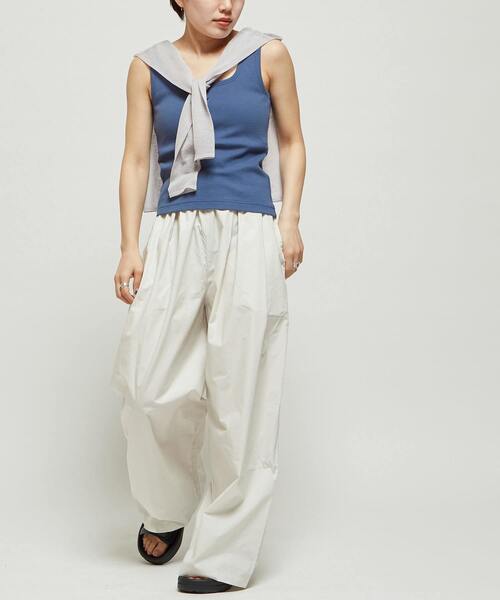 CONVERSE TOKYO（コンバーストウキョウ）の「GATHERED WIDE BALLOON PANTS（その他パンツ・レディース・ネイビー/アイボリー/チャコールグレー/ピンク/ベージュ・FREE）」の19枚目の写真