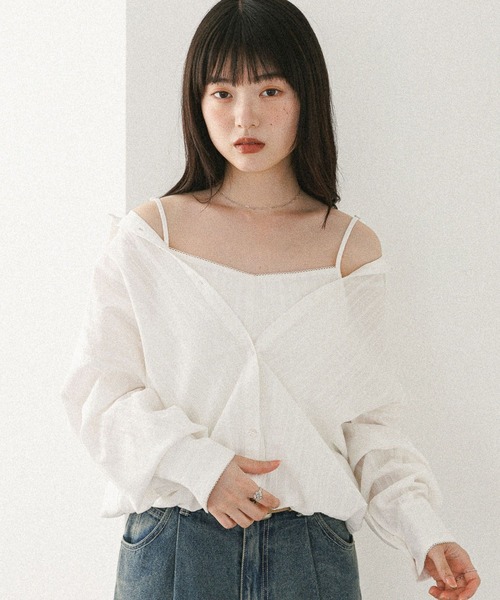ドッキングバルーンシャツ 582407（シャツ/ブラウス）｜Heather