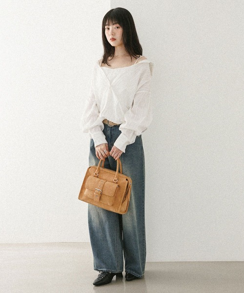 ドッキングバルーンシャツ 582407（シャツ/ブラウス）｜Heather
