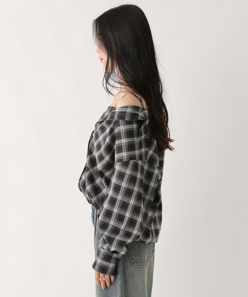 ブラウス シャツ ドッキングバルーンシャツ　582407 レディース ドッキングバルーンシャツ 582407（シャツ/ブラウス）｜Heather