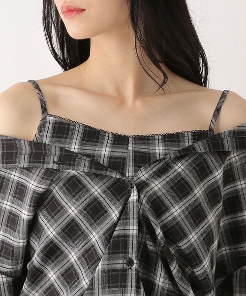 Heather(ヘザー)の「ドッキングバルーンシャツ 582407(シャツ/ブラウス・レディース・ブルー系その他/ブラック系その他/オフホワイト・FREE)」の13枚目の写真