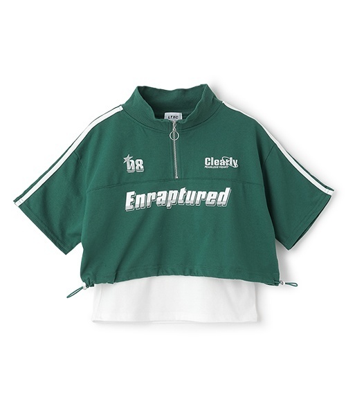 LOVETOXIC(ラブトキシック)の「【LTXC】【吸水速乾/さらさら】ハーフZIP SET(アンサンブル・キッズ・グリーン/オフホワイト/ブラック・130cm/S:140cm/L:160cm/M:150cm)」の16枚目の写真