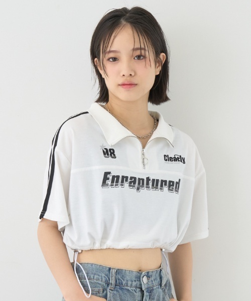 LOVETOXIC(ラブトキシック)の「【LTXC】【吸水速乾/さらさら】ハーフZIP SET(アンサンブル・キッズ・グリーン/オフホワイト/ブラック・130cm/S:140cm/L:160cm/M:150cm)」の19枚目の写真