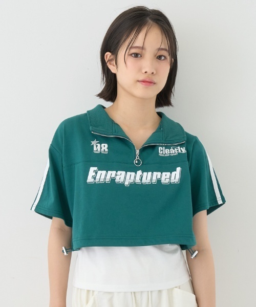 LOVETOXIC(ラブトキシック)の「【LTXC】【吸水速乾/さらさら】ハーフZIP SET(アンサンブル・キッズ・グリーン/オフホワイト/ブラック・130cm/S:140cm/L:160cm/M:150cm)」の20枚目の写真