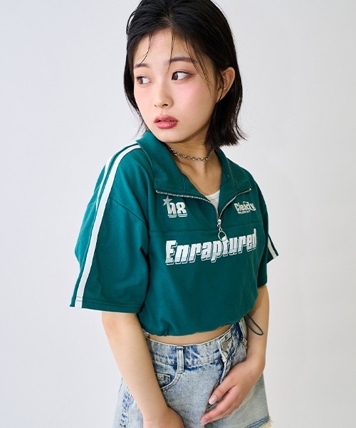 LOVETOXIC(ラブトキシック)の「【LTXC】【吸水速乾/さらさら】ハーフZIP SET(アンサンブル・キッズ・グリーン/オフホワイト/ブラック・130cm/S:140cm/L:160cm/M:150cm)」の21枚目の写真