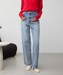 AZUL by moussy | 【WEB限定】AZUL DENIM ハイウエストワイドロング丈(デニムパンツ)