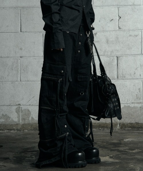 Rosen Kreuz カーゴパンツ Rosen Kreuz】2WAY LONG BELT FLARE CARGO PANTS (2color) | OUR
