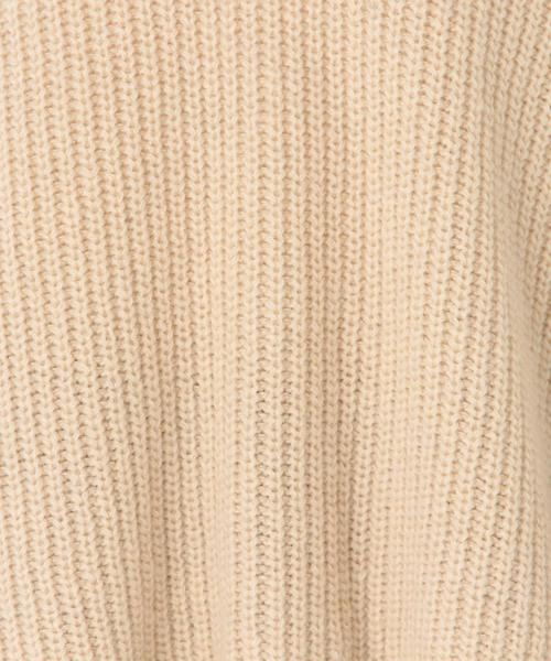 Another Edition（アナザーエディション）の「Vネック畦ヘンケイニットプルオーバー/ AEBC V/N アゼ ヘンケイ PO◆（ニット/セーター・レディース・ベージュ/グレー/ネイビー・フリー）」の7枚目の写真