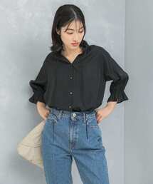 URBAN RESEARCH ROSSO WOMEN | クールタッチセミシアーフリルブラウス(シャツ/ブラウス)