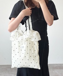 No.D529 ホワイトデニム⭐【L】3段フリルチューリップバッグ⭐ ボタンデニムチューブトップ | レディースファッション通販 - DHOLIC