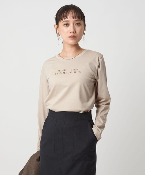 ロゴ ロングスリーブ カットソー（Tシャツ/カットソー）｜green