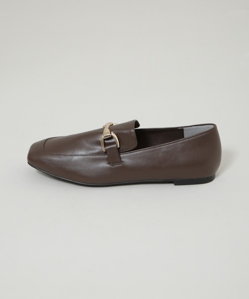 NANO universe（ナノユニバース）の「スクエアトゥバックル付きローファー（ローファー・レディース・ブラック/ダークブラウン・36/37/38）」の10枚目の写真