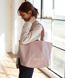 アニエスベー　トートバッグ　レザー　本革　ピンク系　A4対応可 美品 agnes b アニエスベー トートバッグ ピンク レザー - メルカリ