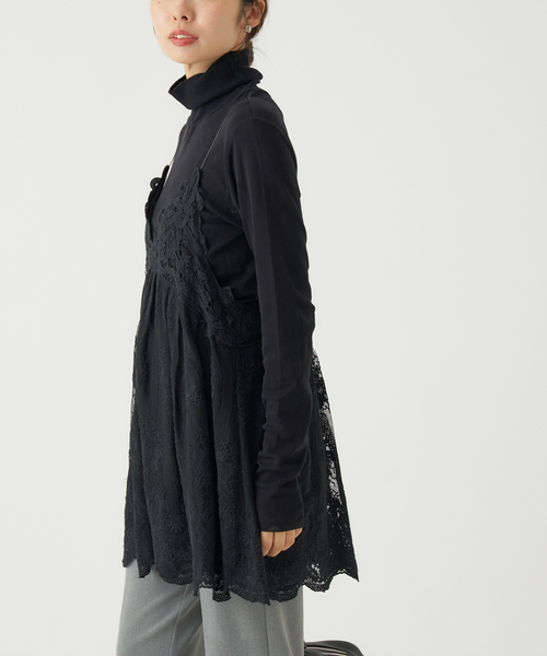 IENA（イエナ）の「《追加》アンティークチュールバテンキャミ（シャツ/ブラウス・レディース・ホワイト/ブラック・FREE）」の10枚目の写真