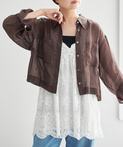 今季完売*IENA*アンティークチュールバテンキャミ*新品未使用品 アンティークチュールバテンキャミ（シャツ／ブラウス）｜IENA（イエナ