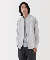 紳士 洗いざらしオックスボタンダウン長袖シャツ