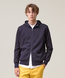 J.PRESS（ジェイプレス）の「【接触冷感】【J.PRESS PREMIUM JERSEY】ジャガードリンクス コンビパーカー（パーカー・メンズ）」