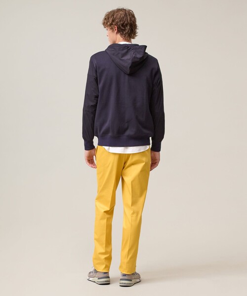 J.PRESS（ジェイプレス）の「お出かけシーンにも最適【J.PRESS PREMIUM JERSEY】ジャガードリンクス コンビパーカー（パーカー・メンズ・グレー系/ネイビー系・X-LARGE/LARGE/MEDIUM）」の5枚目の写真