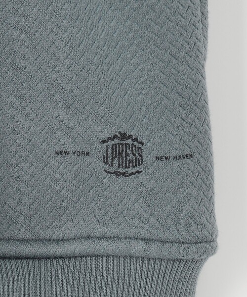 J.PRESS（ジェイプレス）の「お出かけシーンにも最適【J.PRESS PREMIUM JERSEY】ジャガードリンクス コンビパーカー（パーカー・メンズ・グレー系/ネイビー系・X-LARGE/LARGE/MEDIUM）」の11枚目の写真