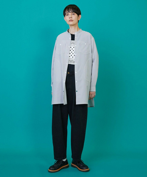 FRAPBOIS(フラボア)の「サッカーシャツ(シャツ/ブラウス・レディース・ネイビー/ストライプ・1/2)」の18枚目の写真