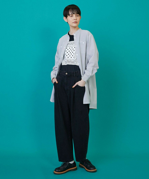 FRAPBOIS(フラボア)の「サッカーシャツ(シャツ/ブラウス・レディース・ネイビー/ストライプ・1/2)」の19枚目の写真