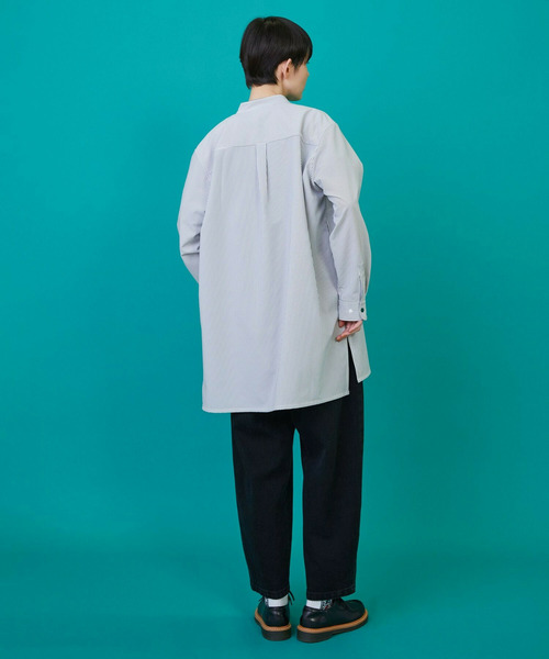 FRAPBOIS(フラボア)の「サッカーシャツ(シャツ/ブラウス・レディース・ネイビー/ストライプ・1/2)」の20枚目の写真