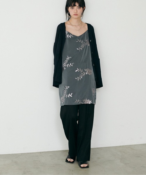 LARUTA（ラルータ）の「【LARUTA】[Web限定] 綿麻シアーニットカーデ（カーディガン/ボレロ・レディース・ブラック/ベージュ/ブルー/アイボリー/ミント/ピンク・FREE）」の10枚目の写真