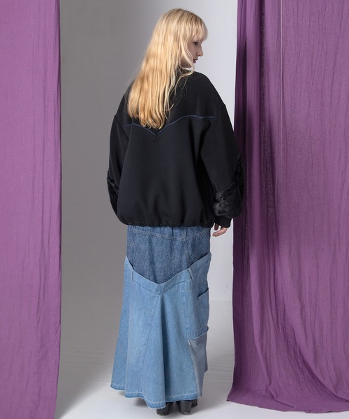 AULA AILA(アウラアイラ)の「ウエスタンディテールプルオーバー(スウェット・レディース・チャコールグレー/ブラウン/ブラック・0)」の22枚目の写真