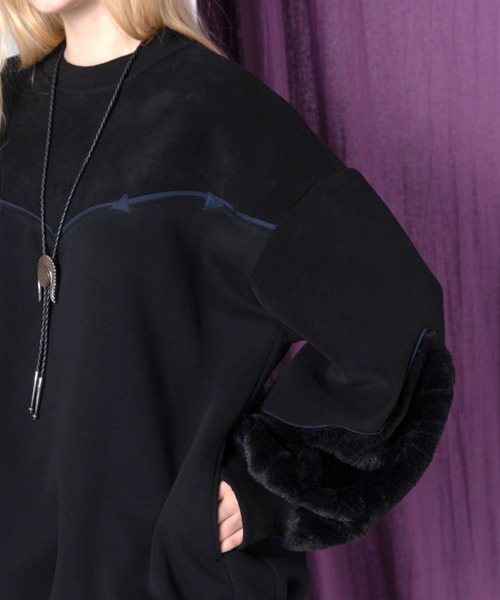 AULA AILA(アウラアイラ)の「ウエスタンディテールプルオーバー(スウェット・レディース・チャコールグレー/ブラウン/ブラック・0)」の20枚目の写真