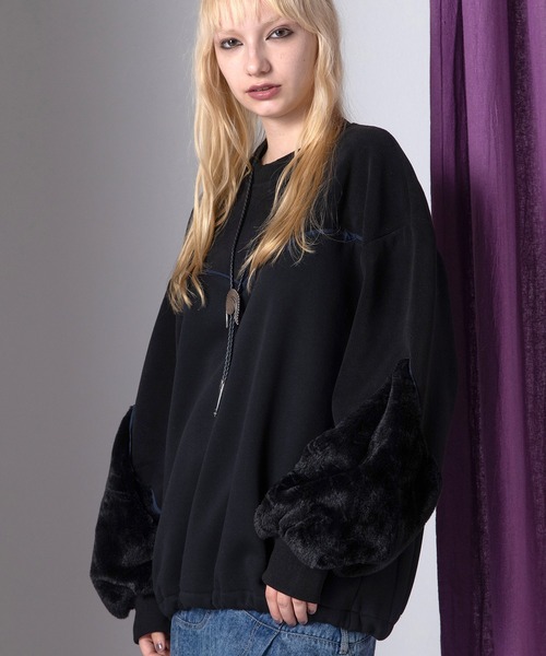 AULA AILA(アウラアイラ)の「ウエスタンディテールプルオーバー(スウェット・レディース・チャコールグレー/ブラウン/ブラック・0)」の17枚目の写真