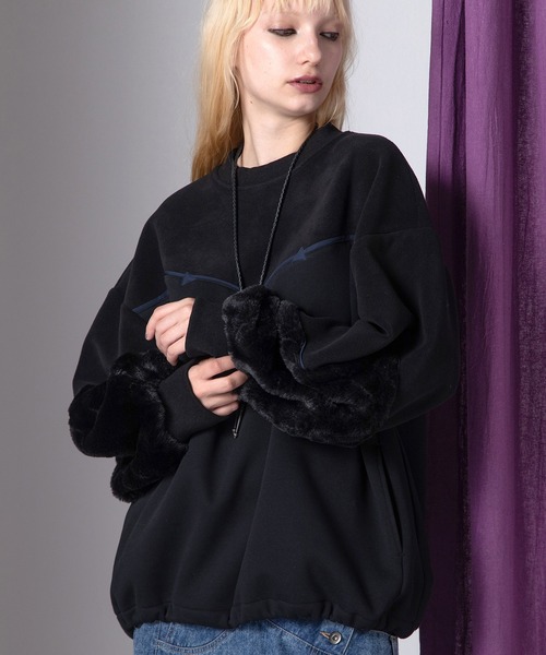 AULA AILA(アウラアイラ)の「ウエスタンディテールプルオーバー(スウェット・レディース・チャコールグレー/ブラウン/ブラック・0)」の16枚目の写真