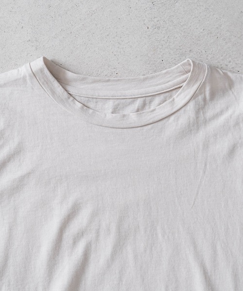 quadro(クオドロ)の「ハードツイスト天竺タンクトップ(Tシャツ/カットソー・レディース・ブラック/ホワイト/ベージュ・FREE)」の8枚目の写真