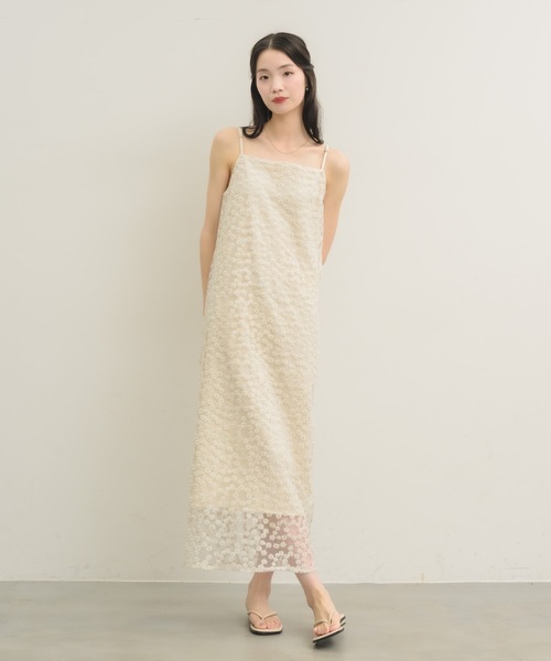 美品☆2024SSドゥロワー フラワージャガードキャミソール 美品☆2024SS